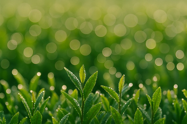 teafarm dewdrop-bokeh-sprouts
